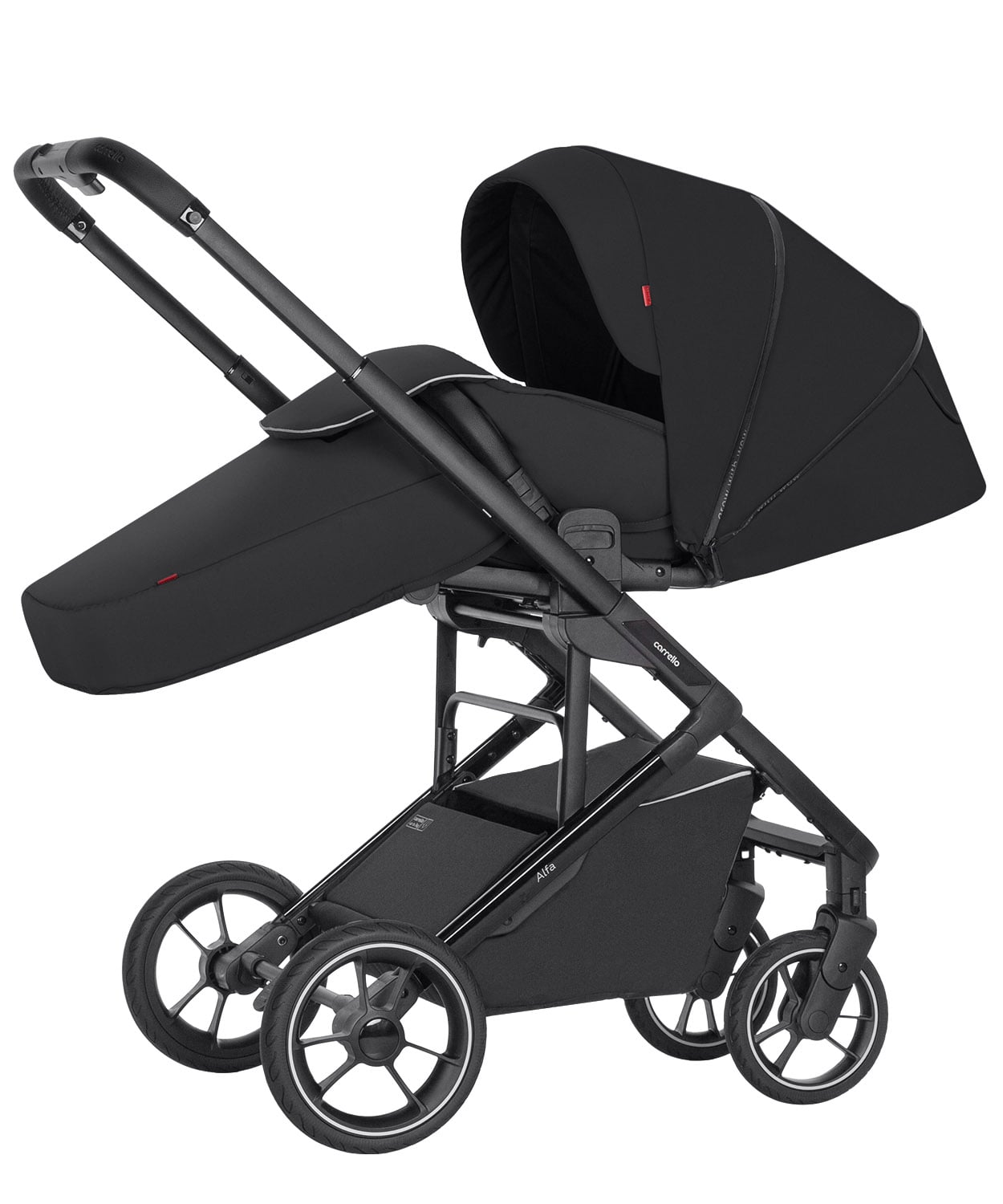 Прогулянкова коляска CARRELLO Alfa CRL-5508 BF Midnight Black Каррелло Альфа